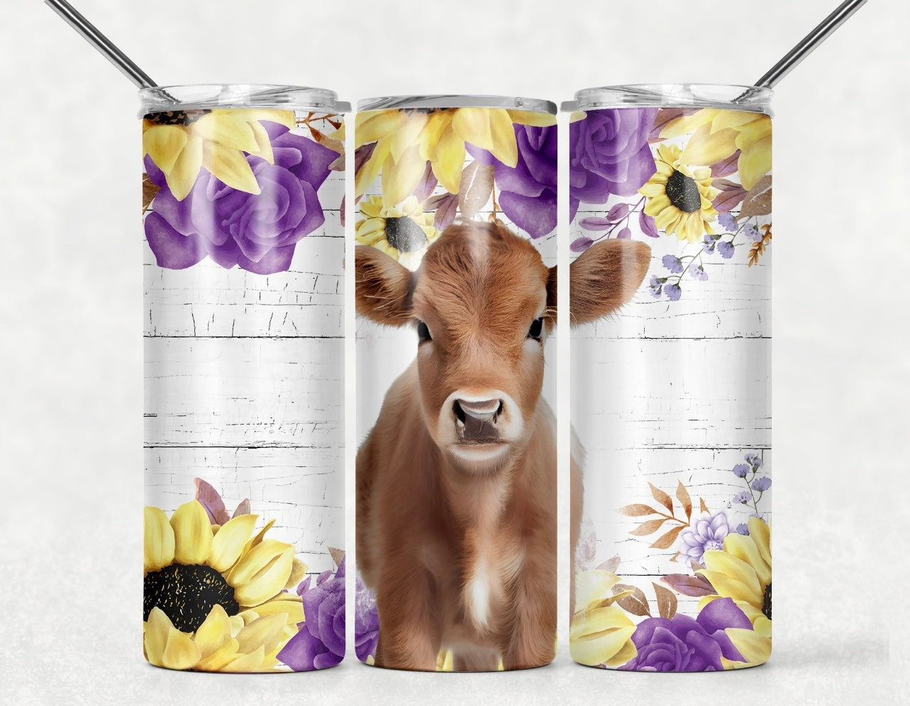 Baby Highland with Floral Tumbler