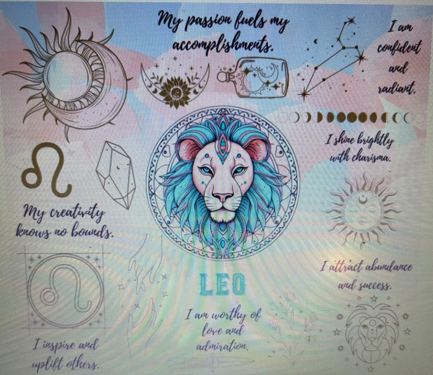 Zodiac Tumbler- Leo