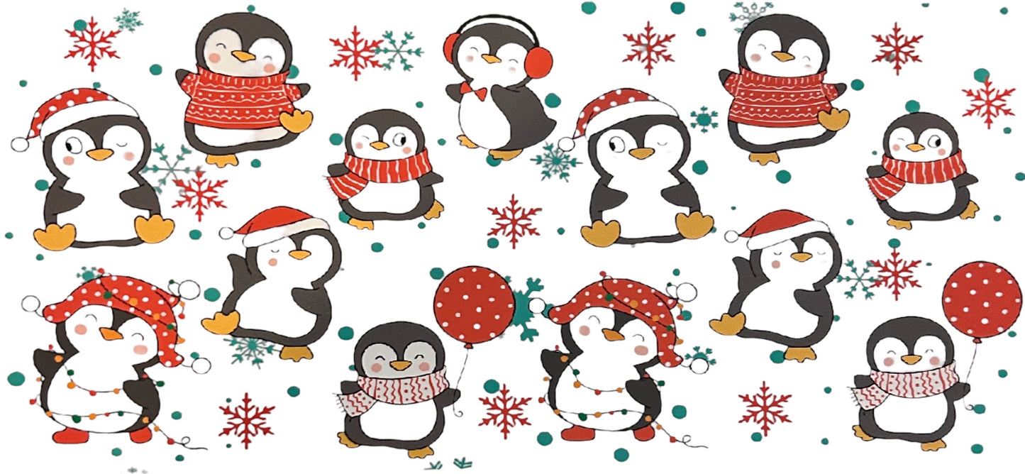 Winter Penguins- 16 oz. Libbey Wrap