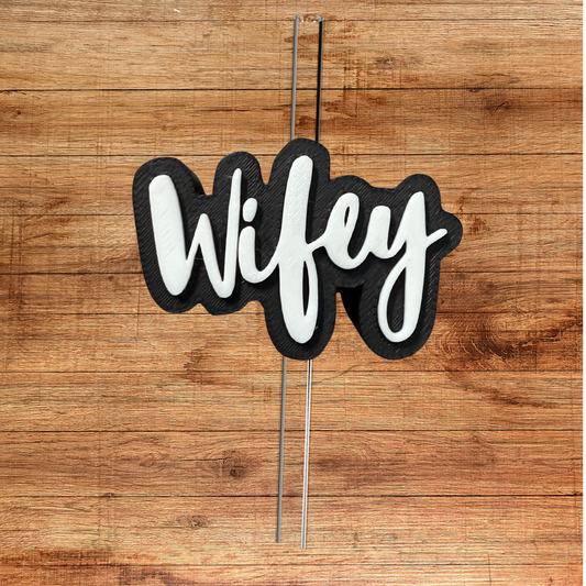 Wifey Straw Topper
