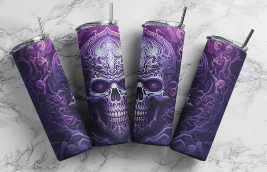 Purple Skull Tumbler