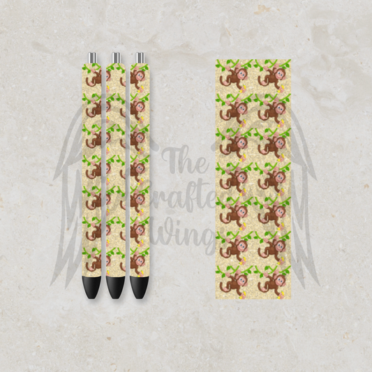 Monkey Hangs Pen Design