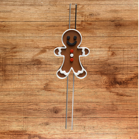 Gingerbread Straw Topper