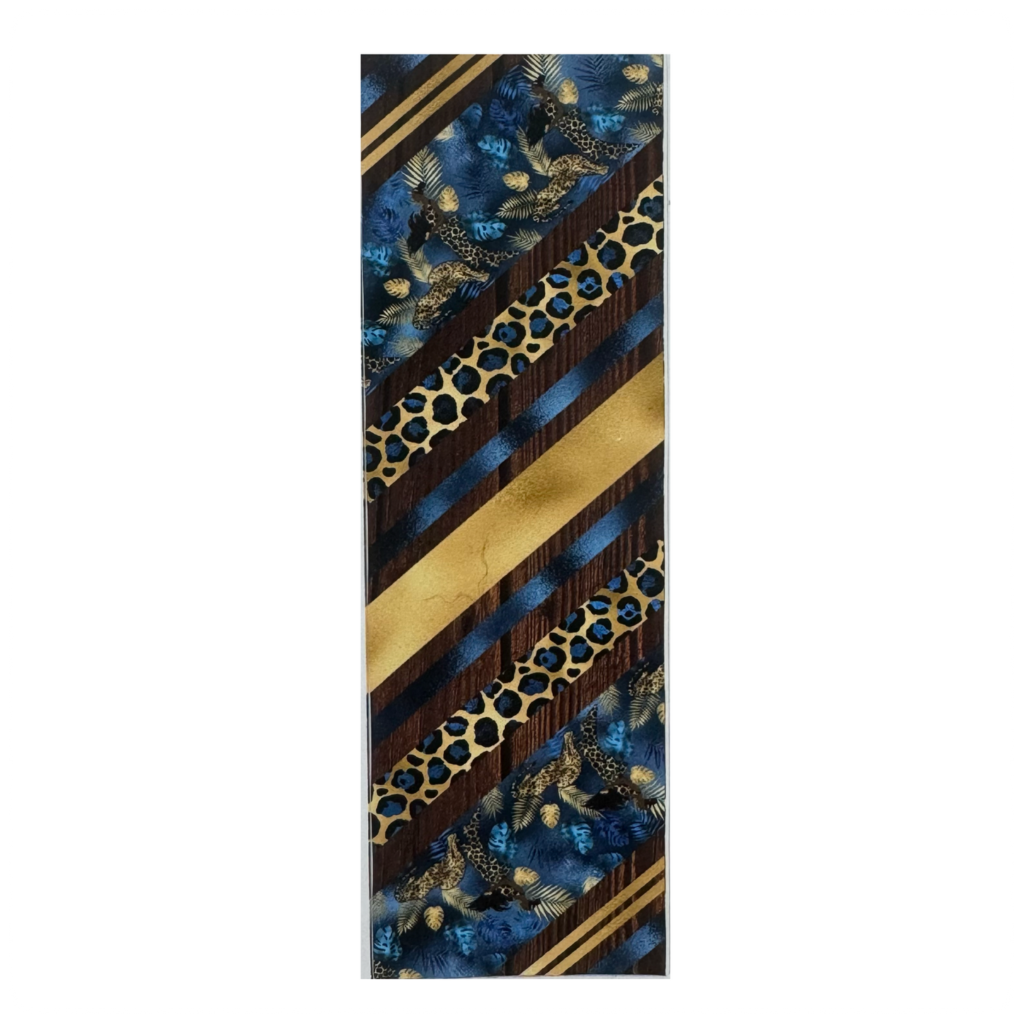 Blue Leopard Stripe Pen Wrap