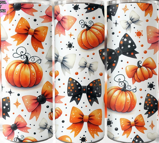 Pumpkin Bows Tumbler- Tumbler of the Month