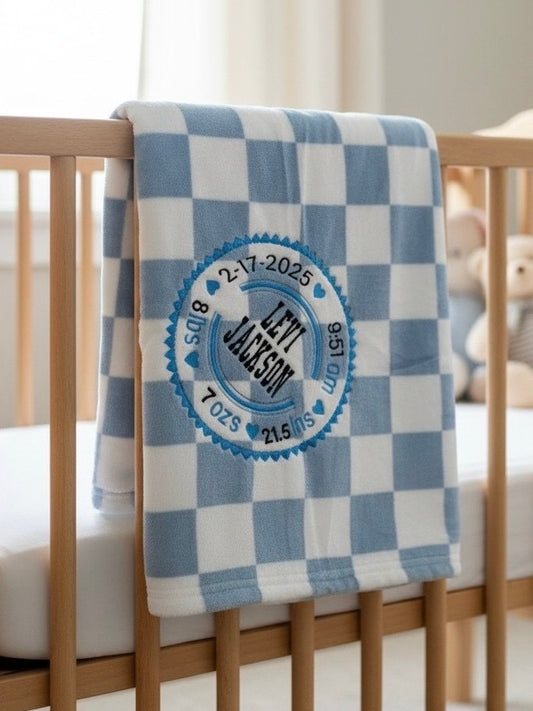 Customized Embroidered Baby Blanket
