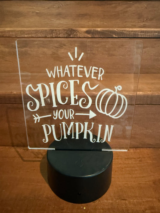 Spices Your Pumpkin - USB Nite Light