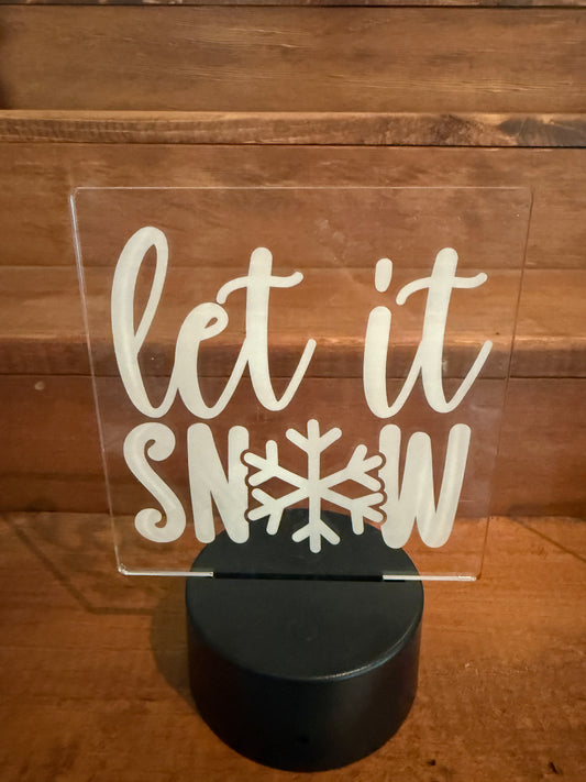 Let It Snow - USB Nite Light