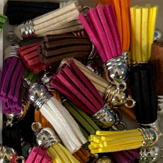 Mix Bag of Gold & Silver Colored Mini Tassels (20 pack)
