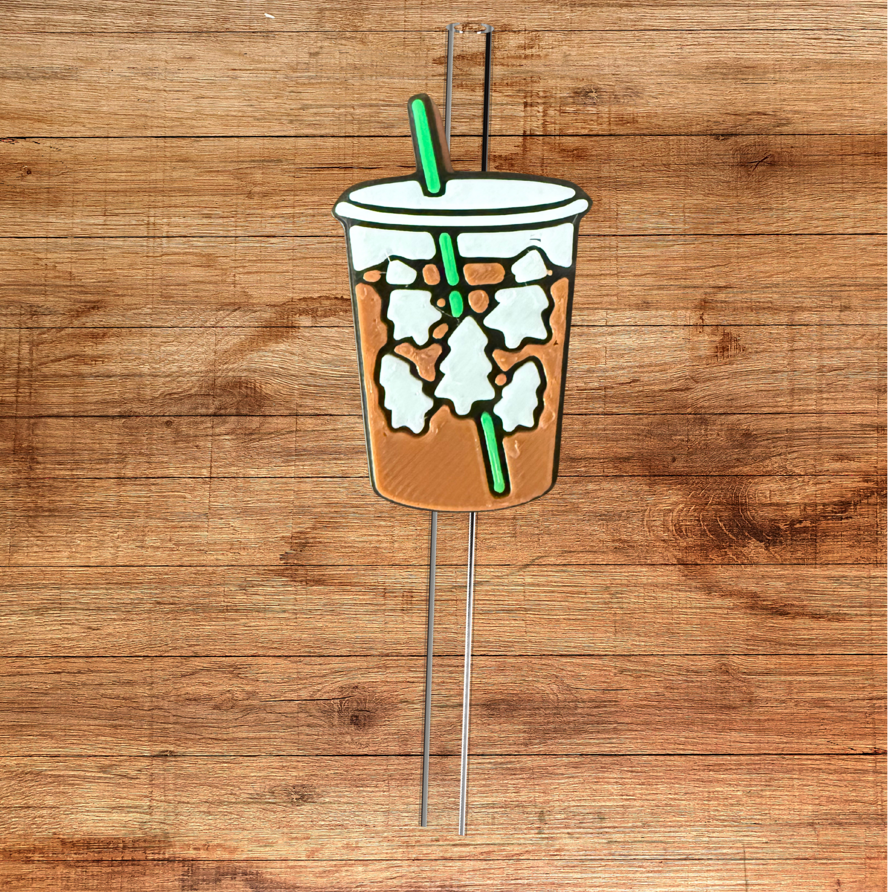 Christmas Coffee Straw Topper – The Crafted Wings