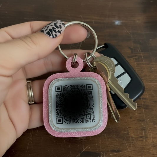 QR Keychain- Emergency
