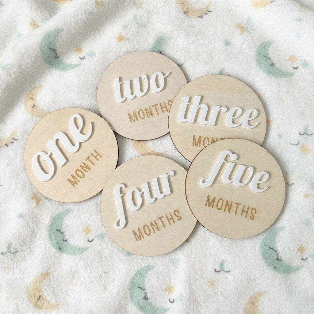 Monthly Baby Milestone Disc Set