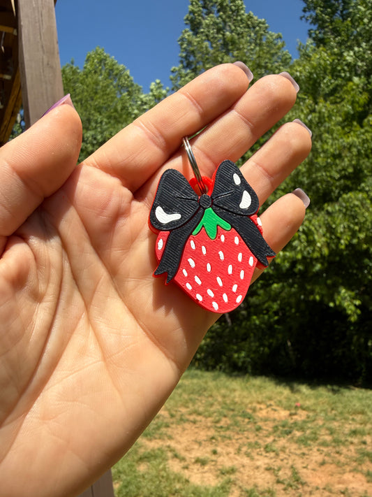 Can Tab Opener Keychain- Strawberry