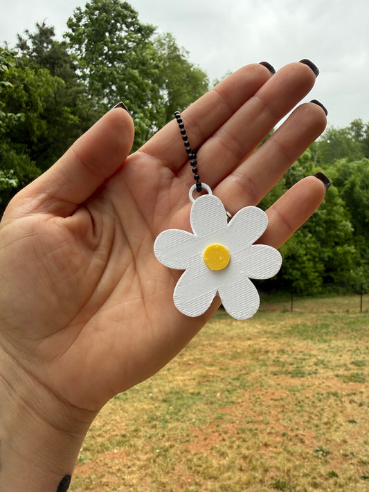 Can Tab Opener Keychain- Daisy
