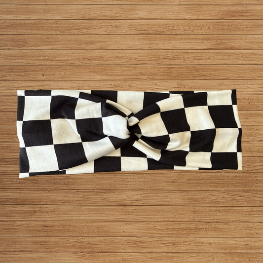 Checkered Twisty- Headband