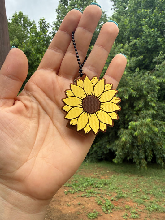Can Tab Opener Keychain- Sunflower