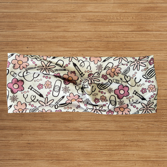 Nurse/Healthcare Twisty- Headband