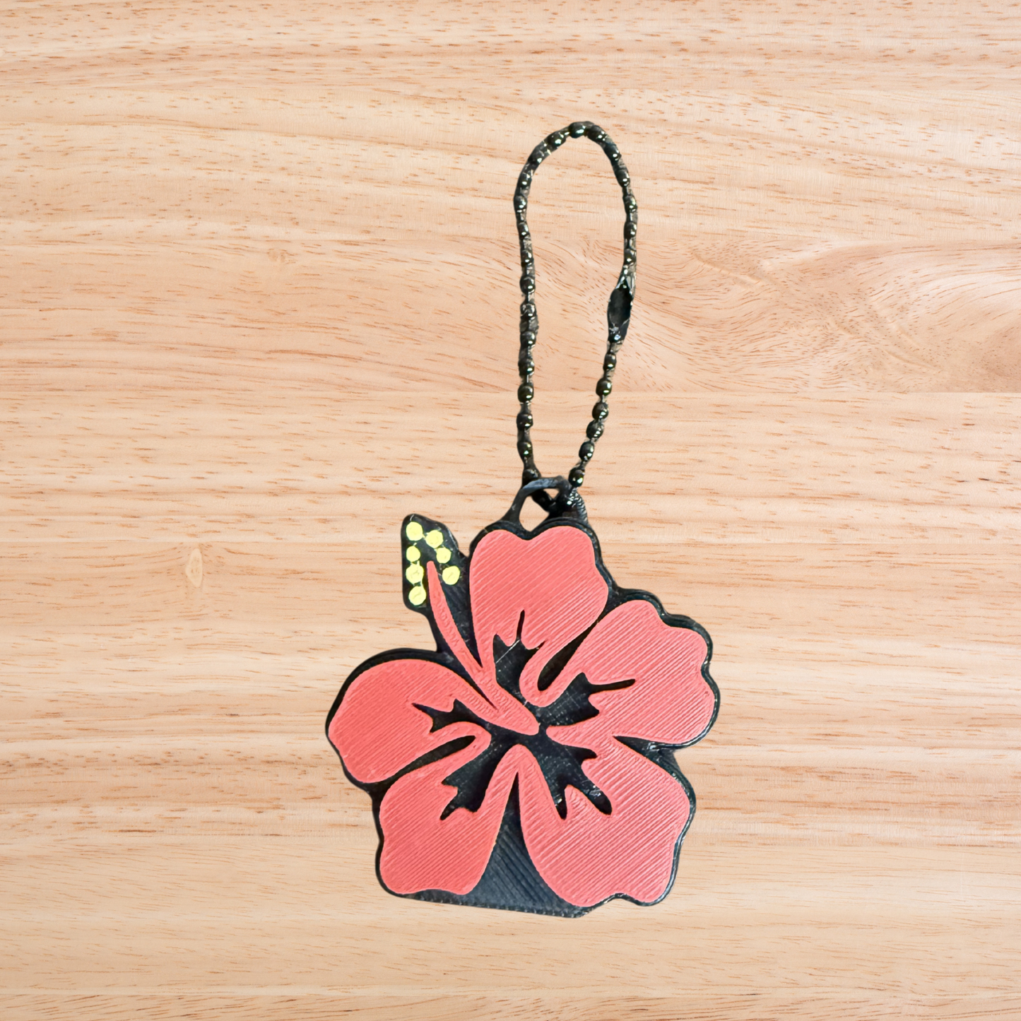 Can Tab Opener Keychain- Hibiscus