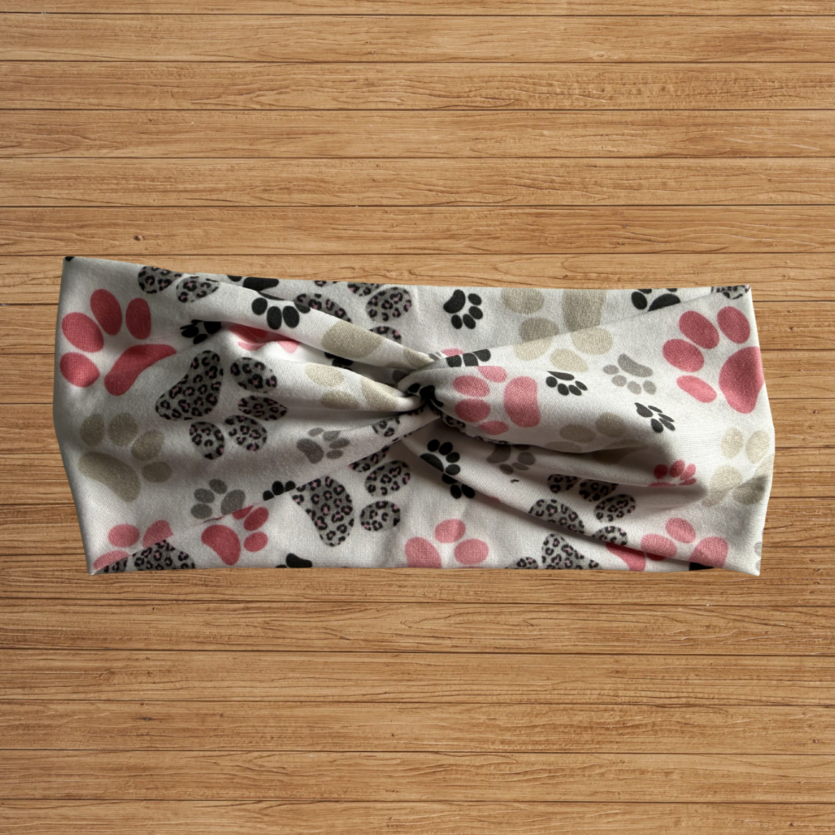 Pink Paws Twisty- Headband
