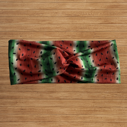 Watermelon Shiny Twisty- Headband