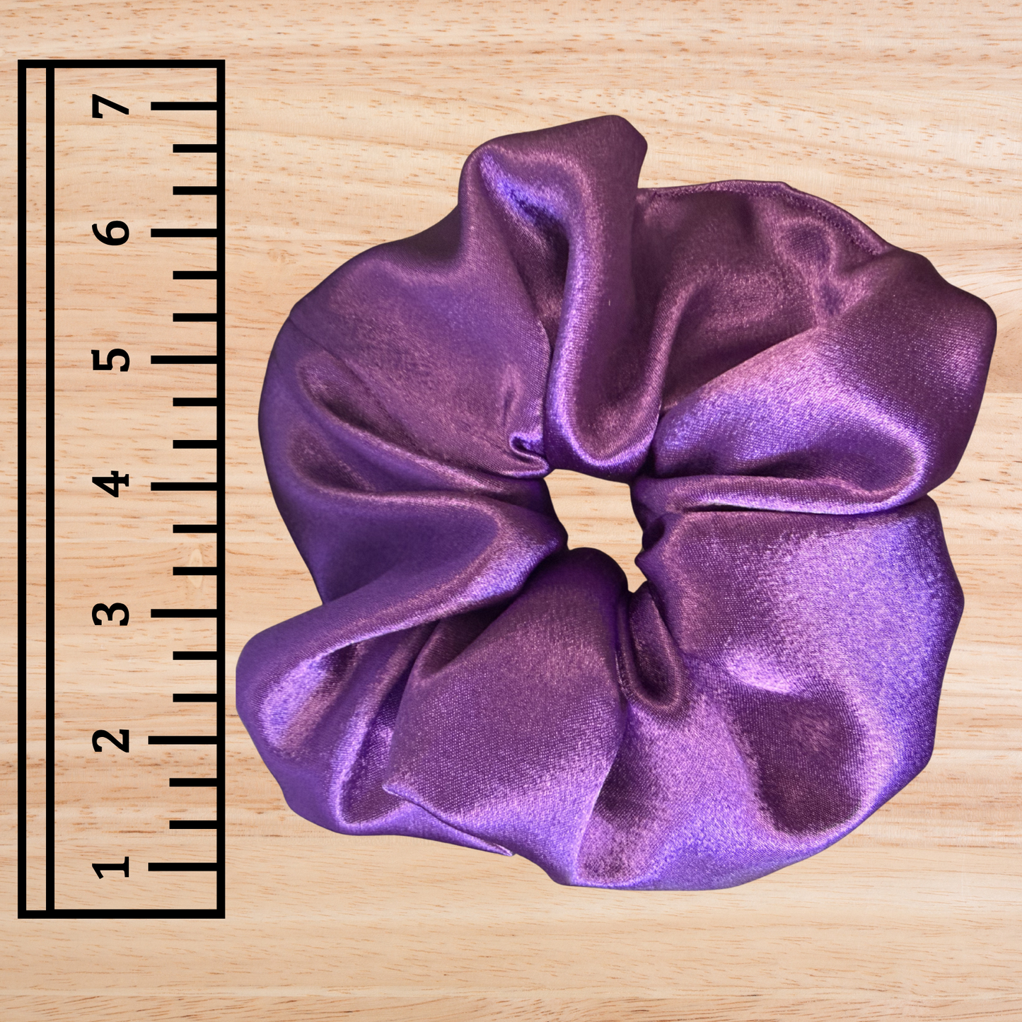 Purple Silk- Jumbo Scrunchie