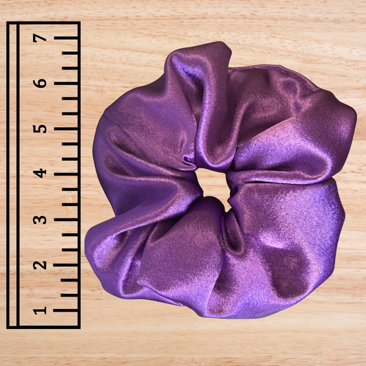 Purple Silk- Jumbo Scrunchie