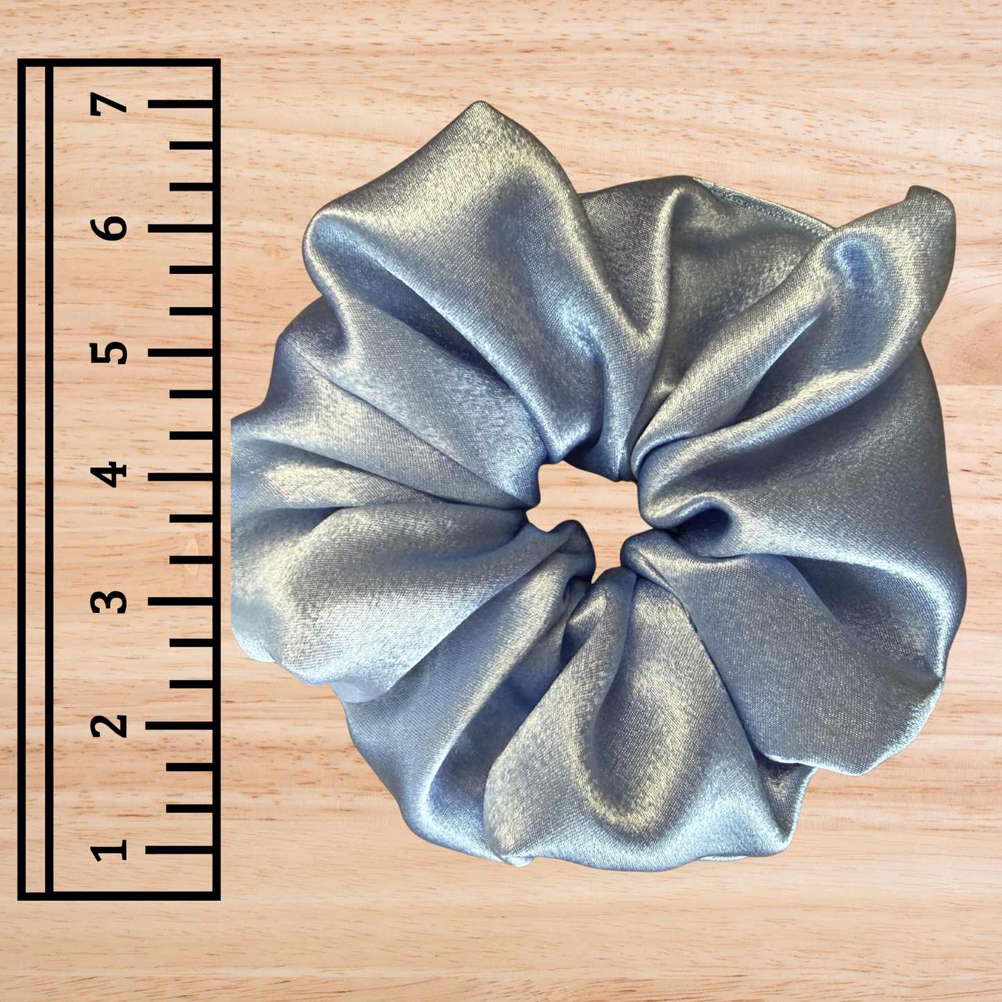 Light Blue Silk- Jumbo Scrunchie