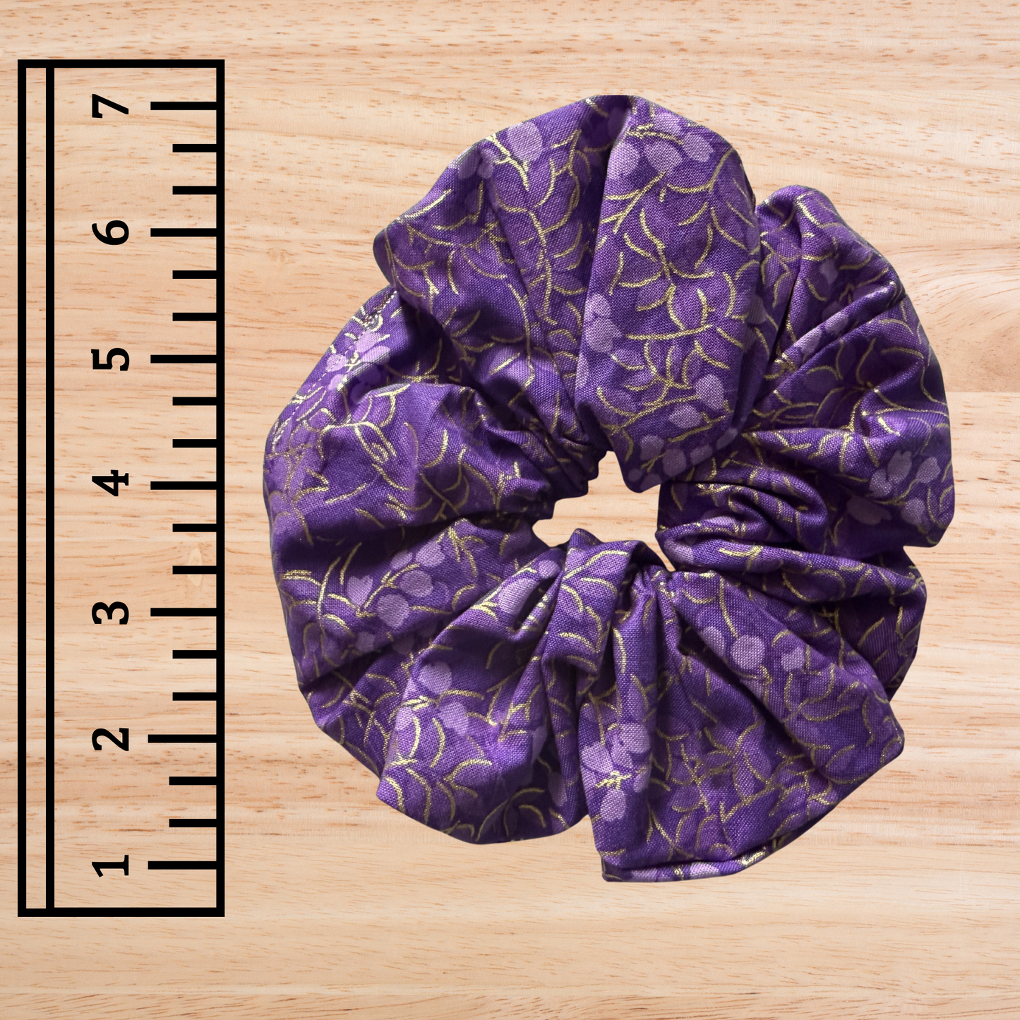 Purple & Gold- Jumbo Scrunchie