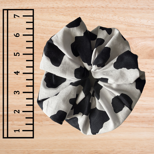 Moo Cow- Jumbo Scrunchie