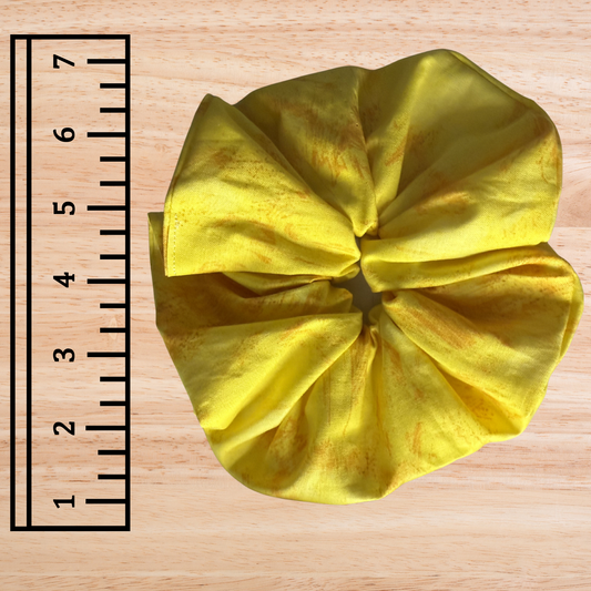 Yellow Brush- Jumbo Scrunchie