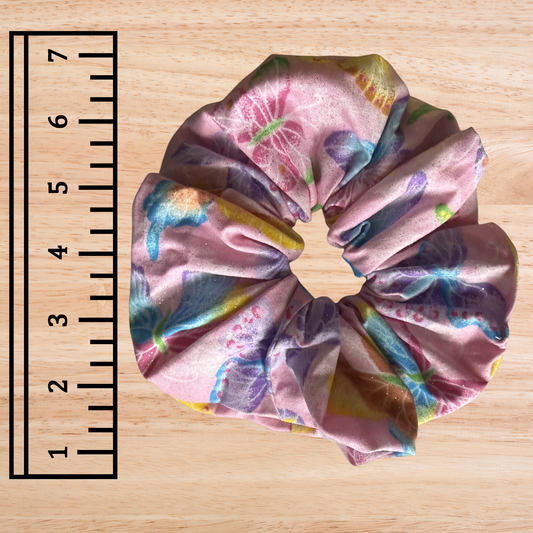 Glitter Butterflies- Jumbo Scrunchie