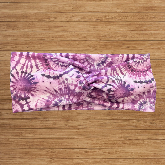 Purple Tie Dye Twisty- Headband