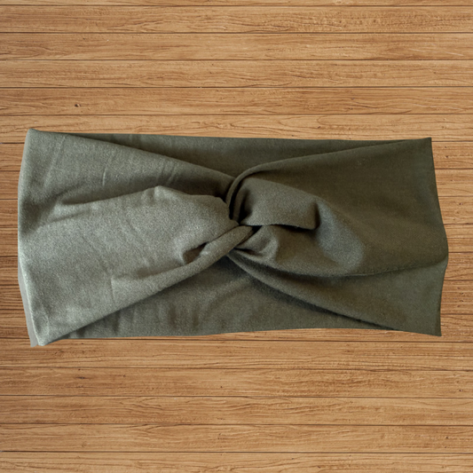 Military Green Twisty- Headband
