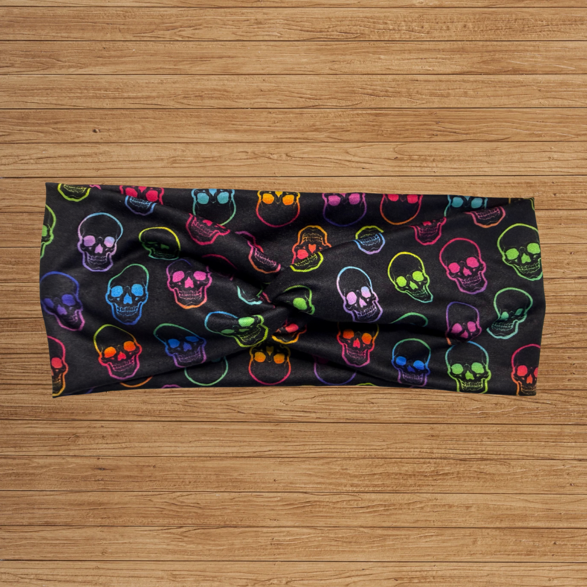 Colorful Skulls Twisty- Headband