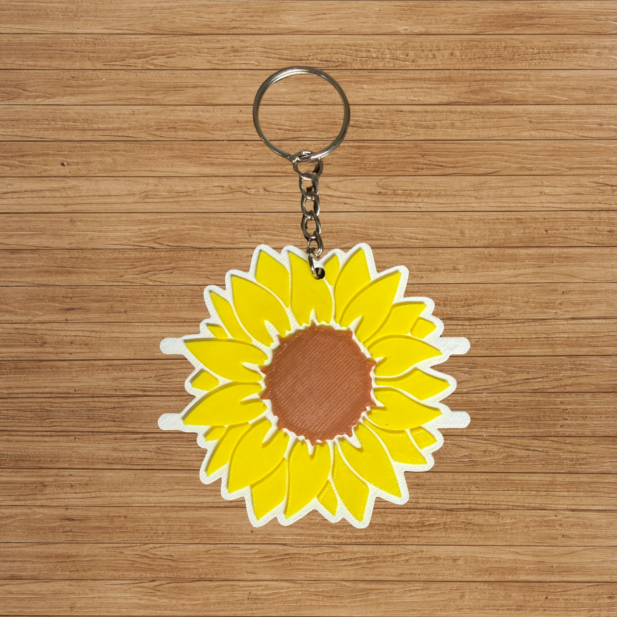 Flat Hair Tie Holder Keychain