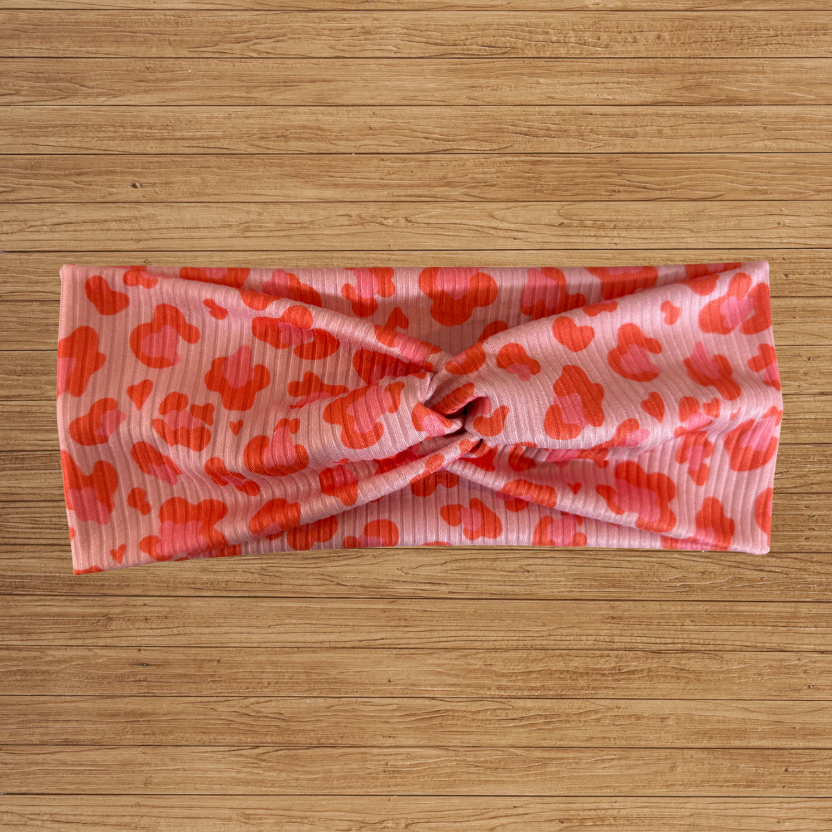 Pink Leopard Twisty- Headband