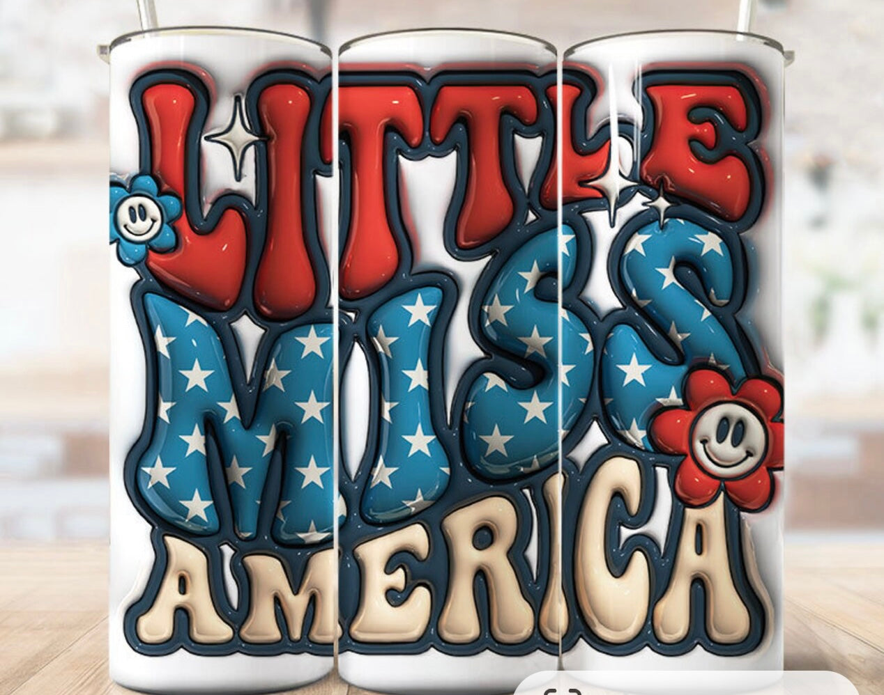Little Miss America  Tumbler
