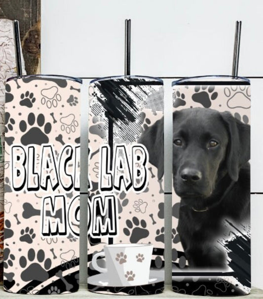 Black Lab Mom Tumbler