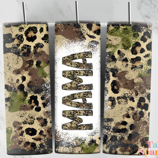 Camo and Leopard MAMA Tumbler