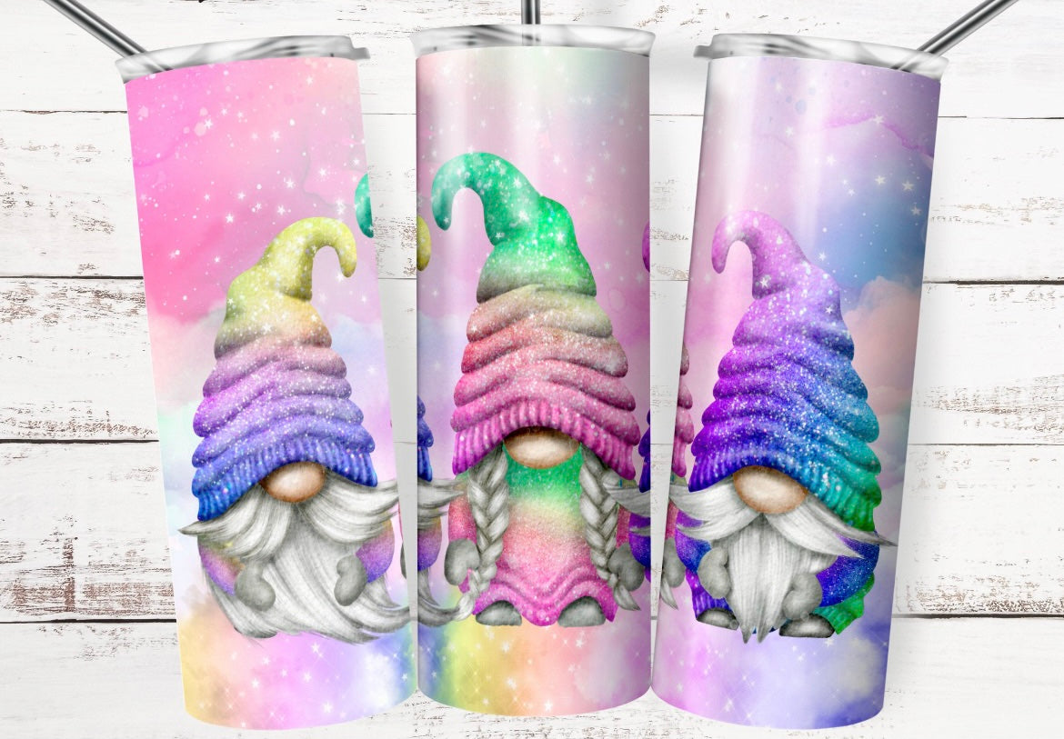 Rainbow Gnomes Tumbler