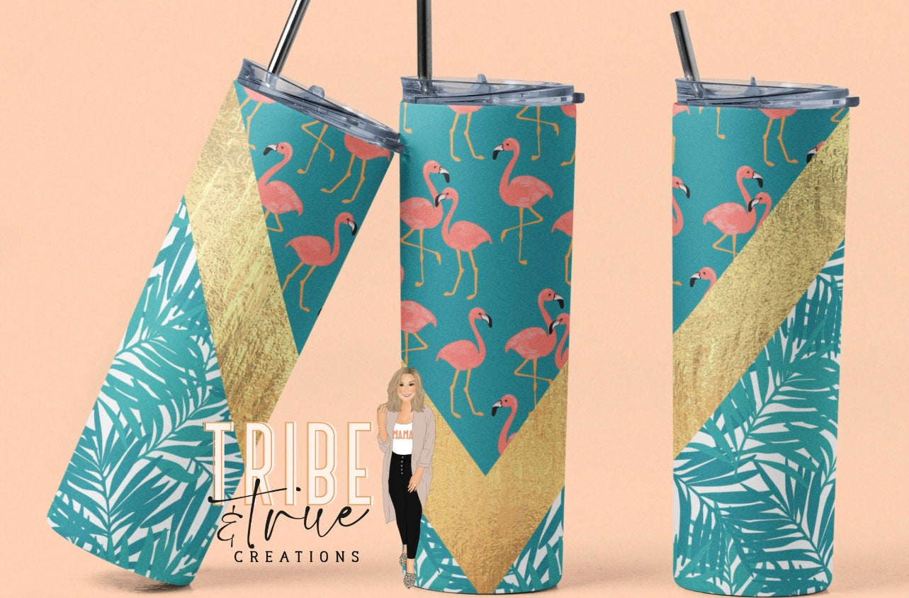 Wild Flamingos Tumbler