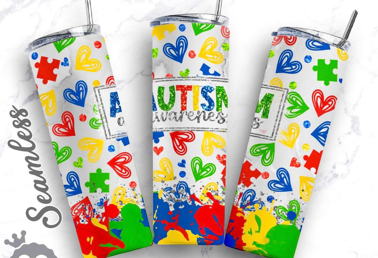 Puzzle Piece Awareness Tumbler