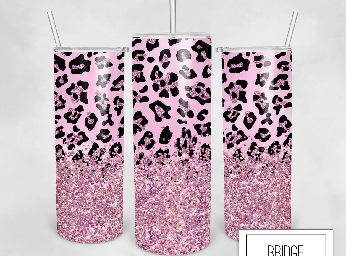 Pink Leopard Tumbler