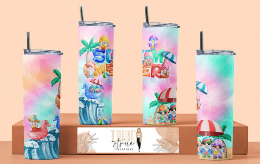 Summer Gnomes Party Tumbler