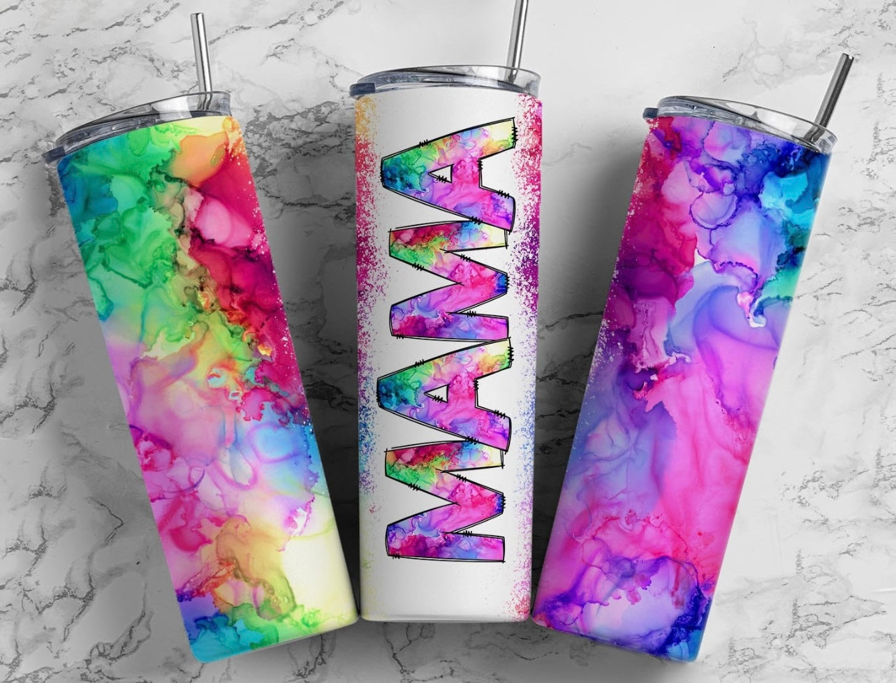 Splash of Color MAMA Tumbler