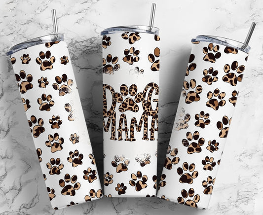 Dog Mama with Leopard Tumbler