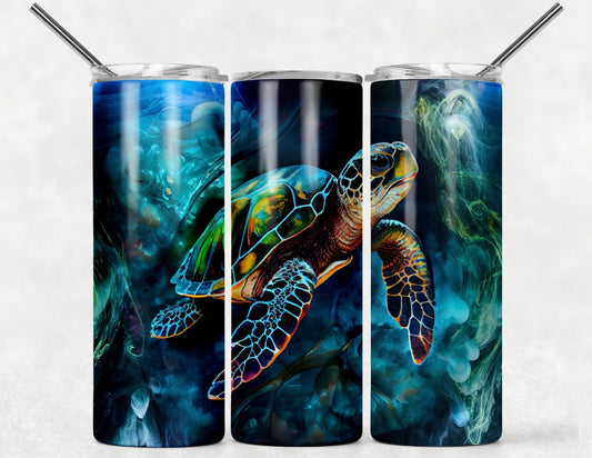 Under The Sea Turtle Tumbler